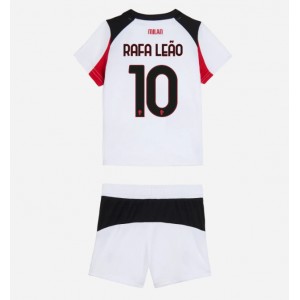Fotbalové Dres AC Milan Rafael Leao #10 Dětské Venkovní Oblečení 2025-26 Krátký Rukáv (+ trenýrky)